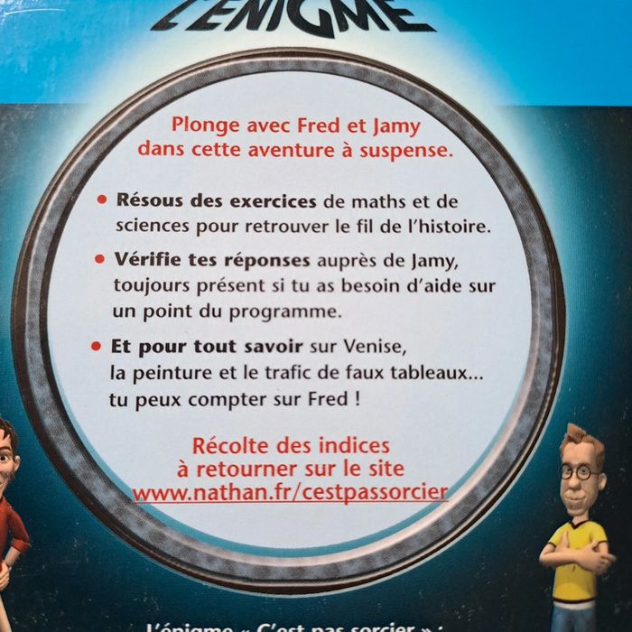 Cahier de vacances : énigme de c'est pas sorcier 6ème/5eme #Nathan - photo numéro 4