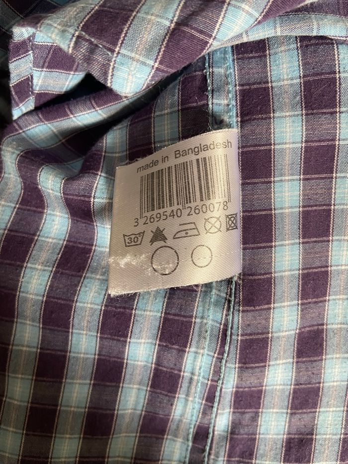 Chemise à manches longues à carreaux - photo numéro 5