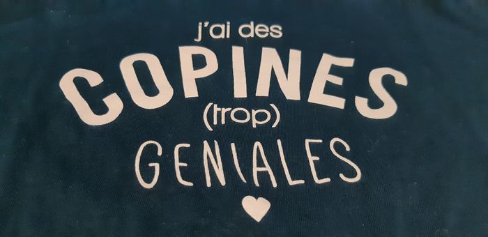 Tee-shirt taille 12 ans manches longues copines - photo numéro 2