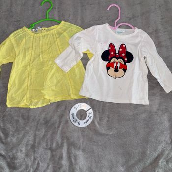Lot de 2 pulls bébé fille 9 mois