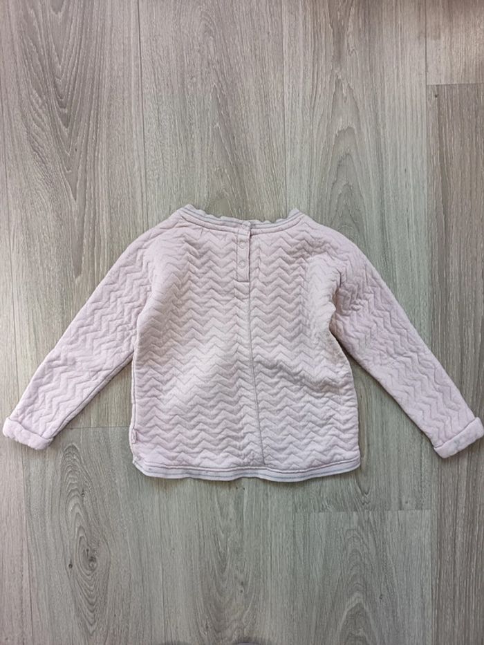 Lot 3 pulls fille 4 ans rose étoile tigre cœur Okaïdi DPAM - photo numéro 5