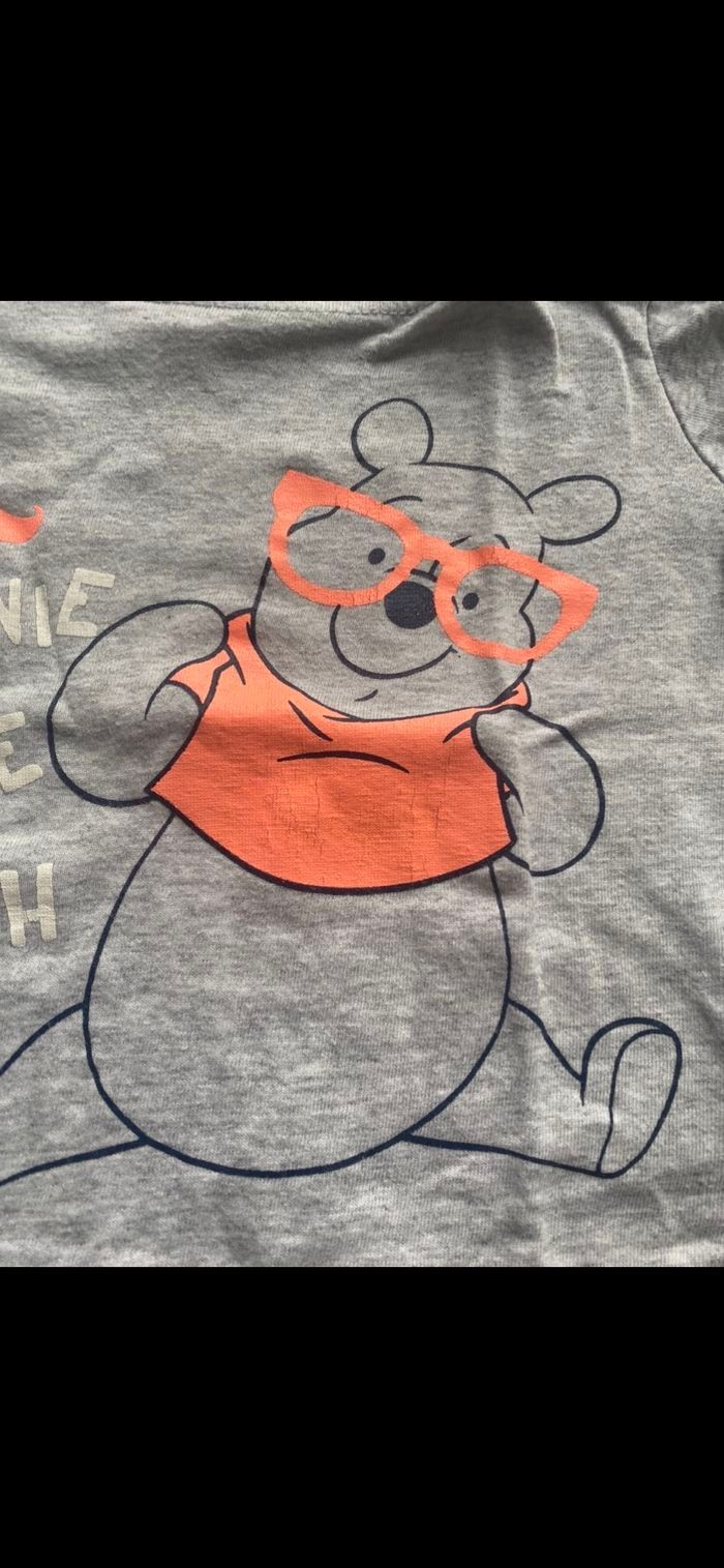 Tee shirt manches longues Winnie l'Ourson Disney 6 mois - photo numéro 5