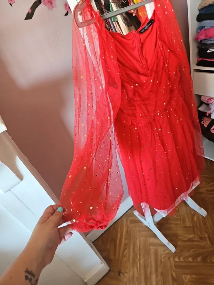 Robe de fête rouge 4xl - photo numéro 2