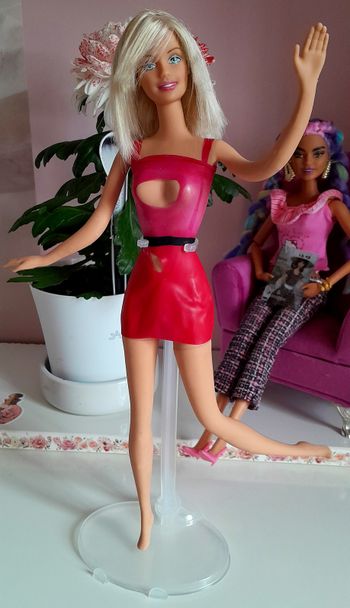 barbie vintage 2002 danse'n flex corps flexible coupe de cheveux carré