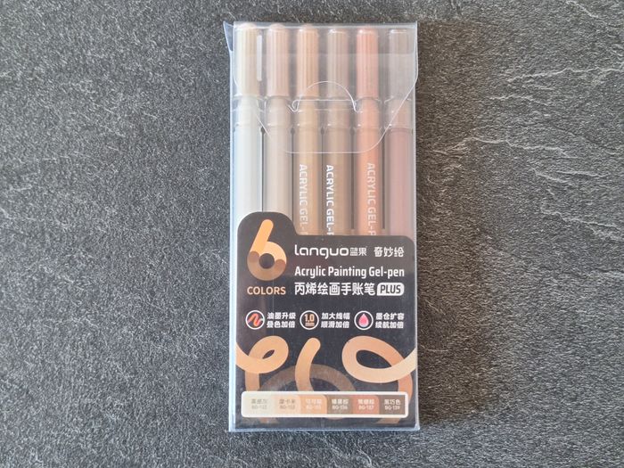 Boîte de 6 Stylos Gel Languo pour Coloriage – Maillard