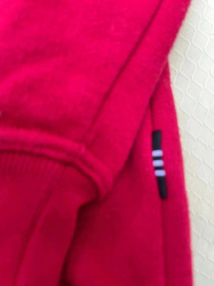 Pull rouge vintage Adidas taille M/L rouge - photo numéro 3