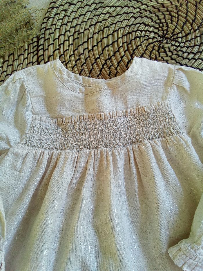 Tunique crème avec fils brillants Tape à l'oeil taille 24 mois - photo numéro 2
