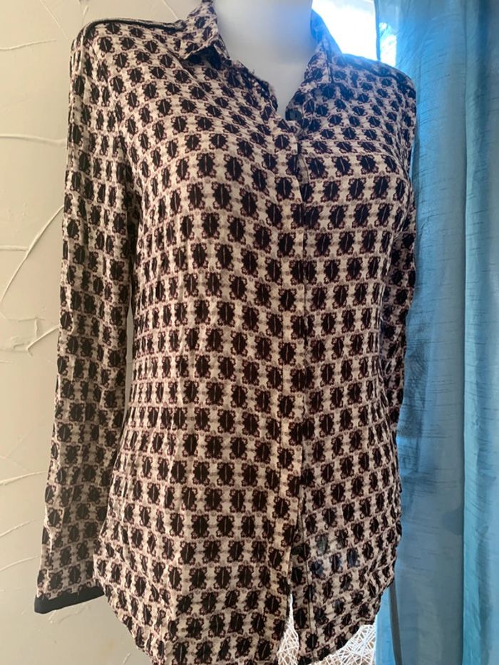 Chemise Sandwich taille 38 manches longues motifs - photo numéro 6