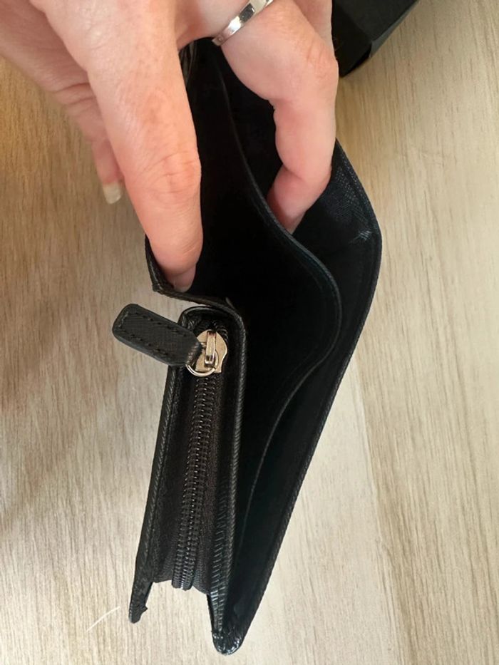 Porte monnaie et cartes en cuir noir Lanvin neuf Jamais utilisé - photo numéro 7