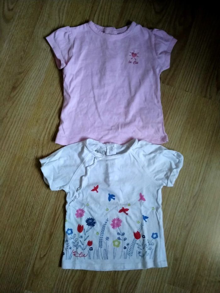 Lot de 2 tee shirt manches courtes. La compagnie des petits. Bébé 18 mois