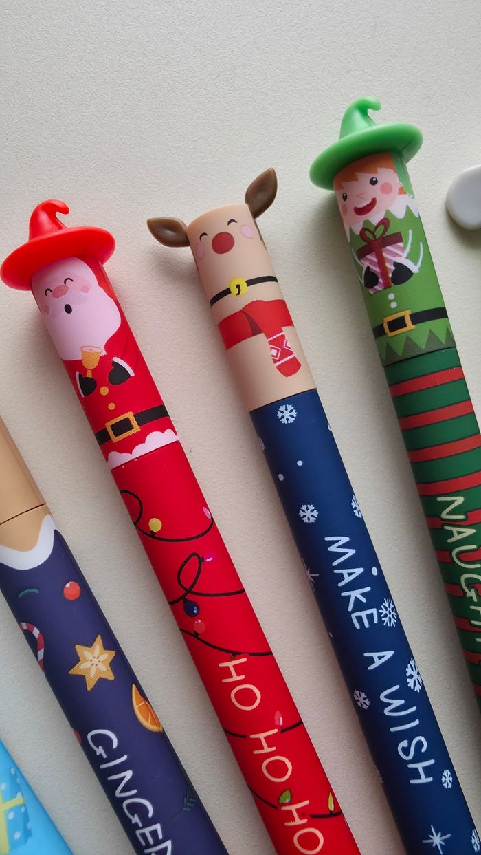 Lot de 7 stylos Noël - photo numéro 3