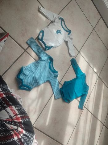 Lot de 3 bodys garçon ML 3 mois