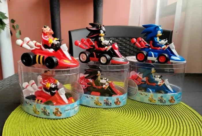 Lot de Figurines Sonic, Shadow, Eggman ( robotnik ) - Mario Kart à propulsion - Nintendo, Wii - photo numéro 2