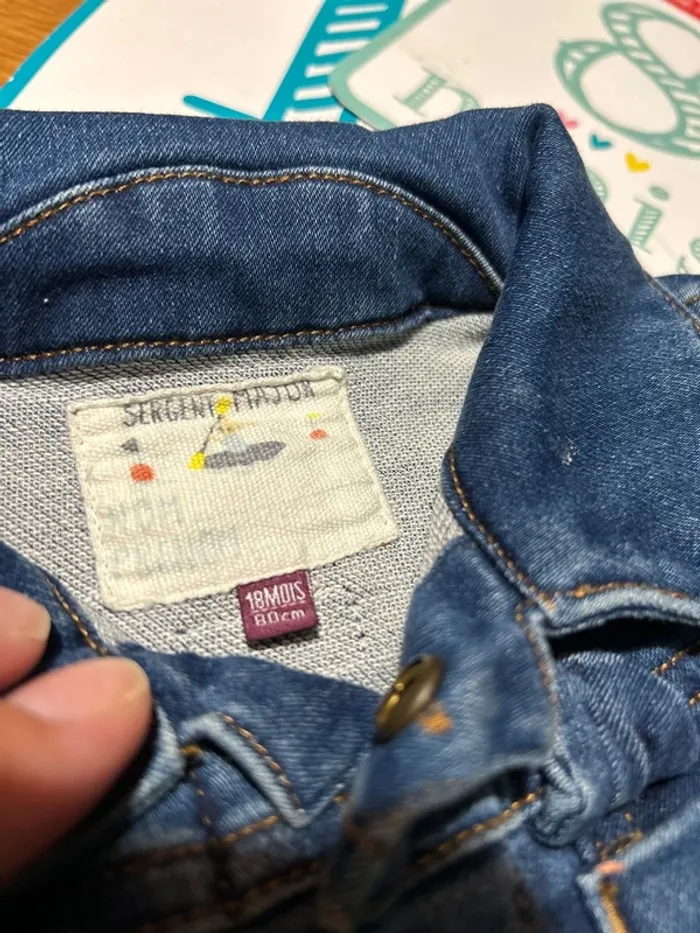 Veste en jean 18 mois - photo numéro 2