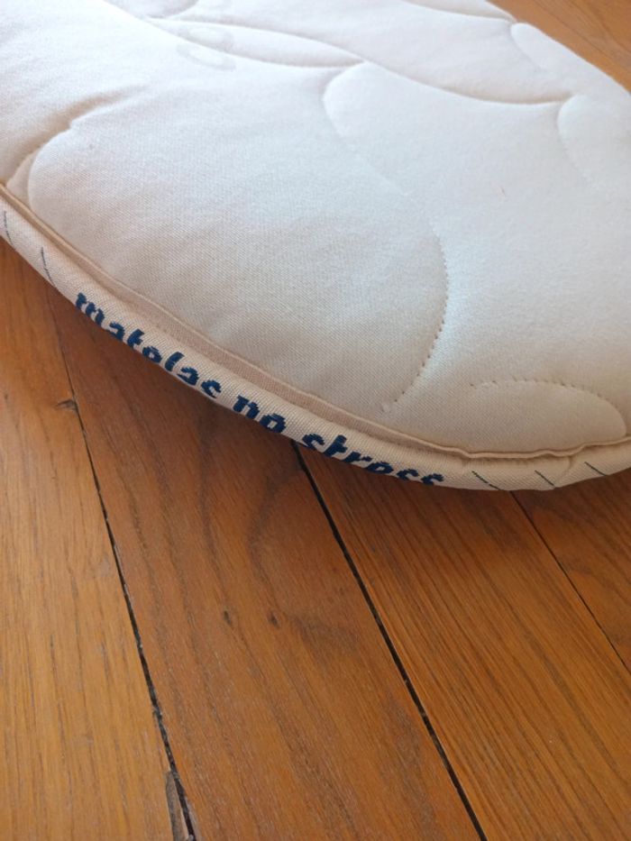 Matelas ovale No stress pour couffin réversible coton bio - photo numéro 5