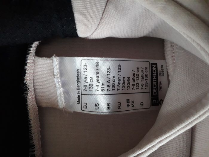 Sweat a capuche noir et rose 7 ans Decathlon - photo numéro 4