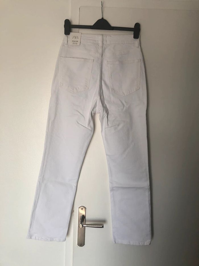 Superbe beau jean taille haute Zara stove pipe neuf avec étiquette taille 40 - photo numéro 6