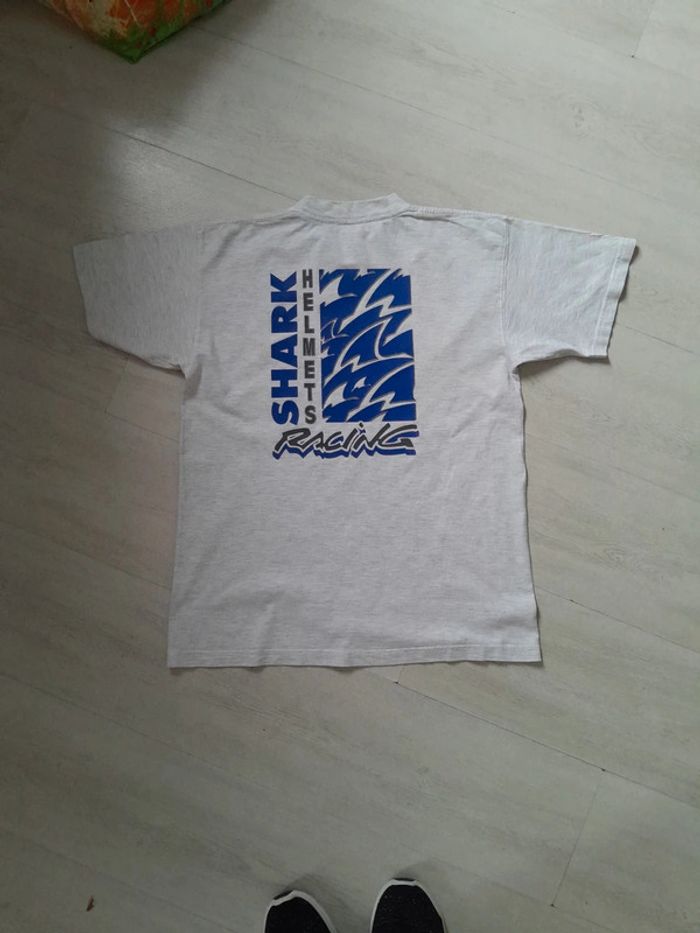 Tee shirt moto vintage shark helmets racing - photo numéro 5