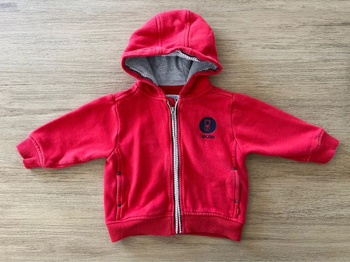 Sweat à capuche zippé 12 mois Obaïbi