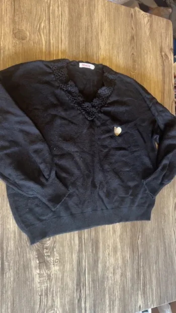 Pull col V Maelle taille unique