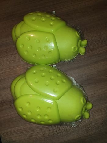 Lot 2 Applique coccinelle vert