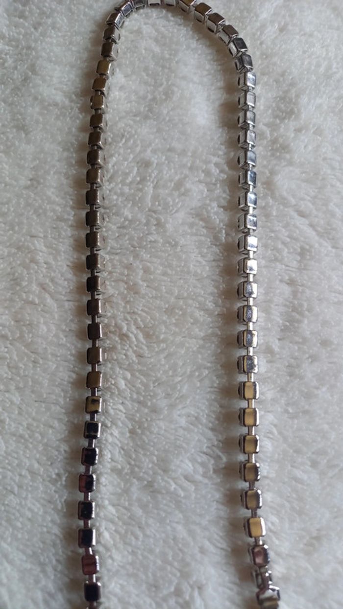 Collier fantaisie, brillants serties - photo numéro 3