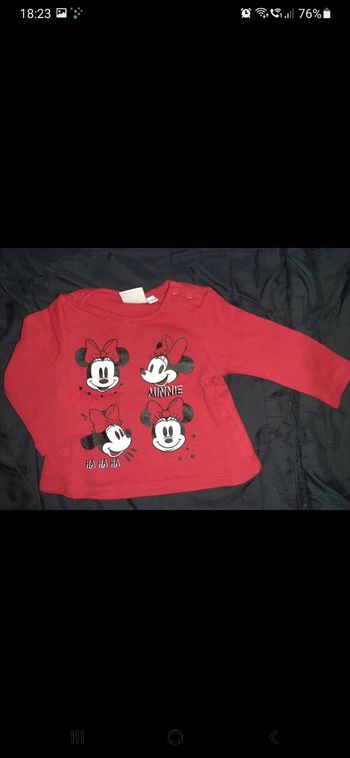 T-shirt manches longues bébé fille 3-6 mois (c3)