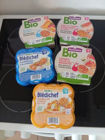 Lot assiettes bébé pommette et blédina