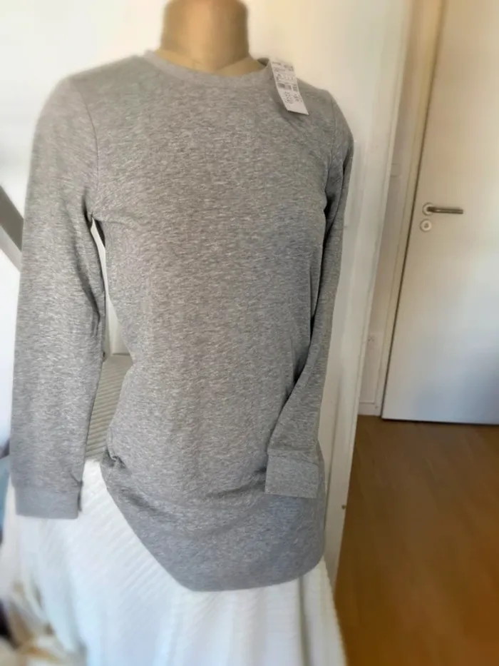Robe gris clair - basique doux