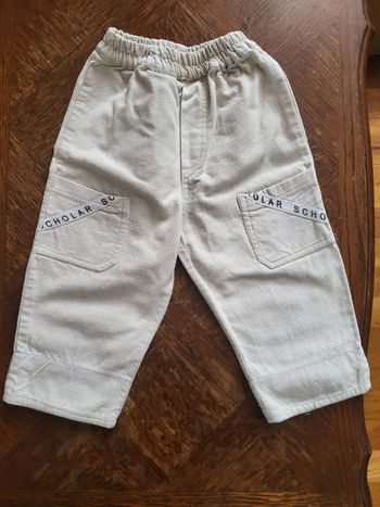 1 pantalon en velours garçon 12 mois 