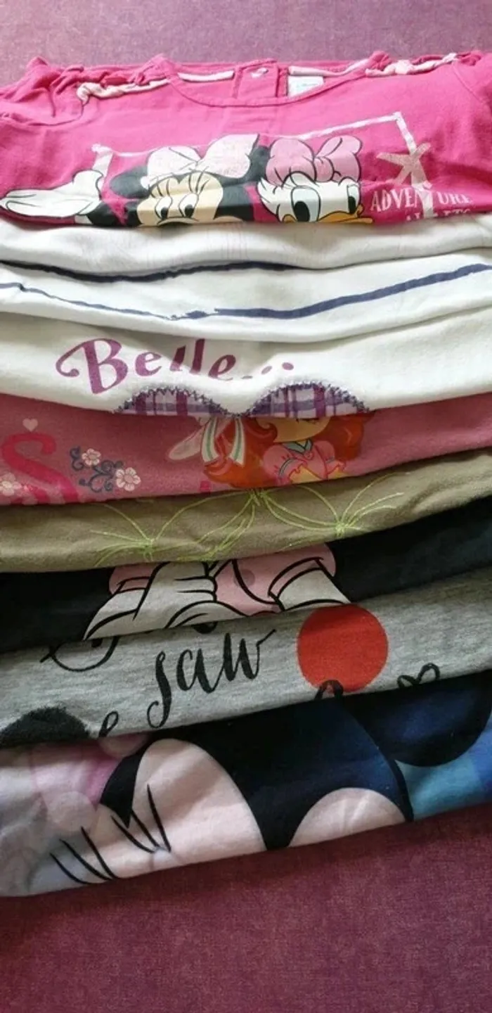 Lot 9 tee-shirts manches longues 2 ans