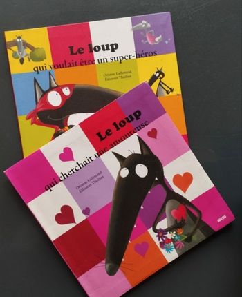 Lot de 2 livres Le Loup