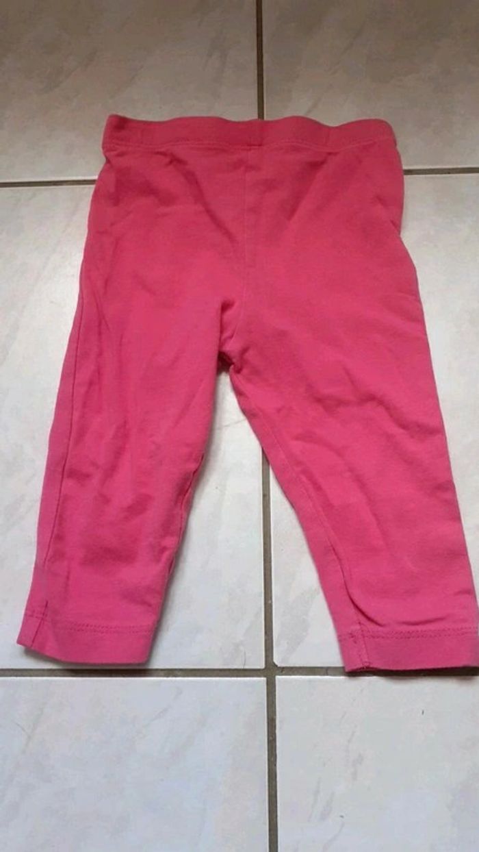 2 Leggings rose et blanc - photo numéro 2