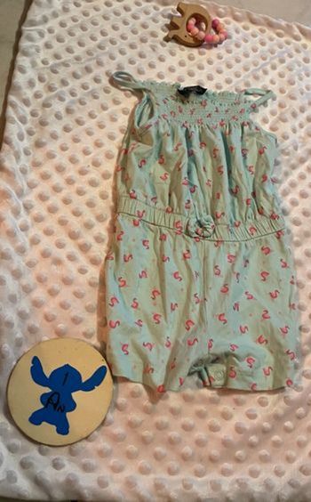 Combishort bébé fille