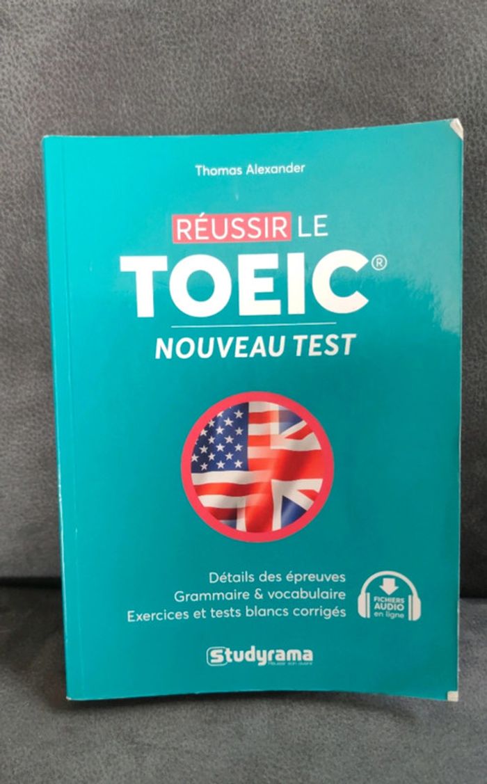 Livre manuel réussir le test TOEIC nouvel version