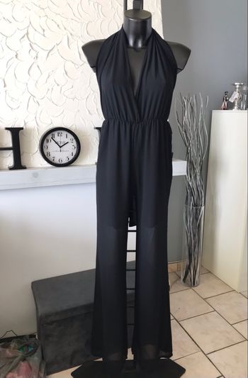 Combinaison noire dos-nu neuve