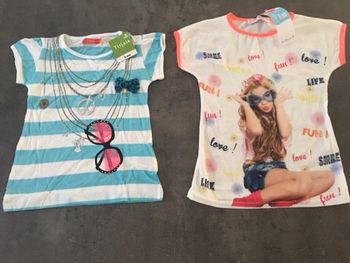 Deux tee-shirts neufs 6 ans