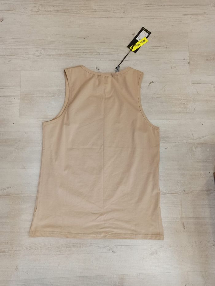Débardeur homme beige tête de lion taille M MTX - photo numéro 2