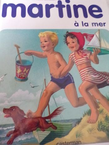 Livre Martine a la mer Gilbert Delahaye  Marcel Marleir Casterman 1983
