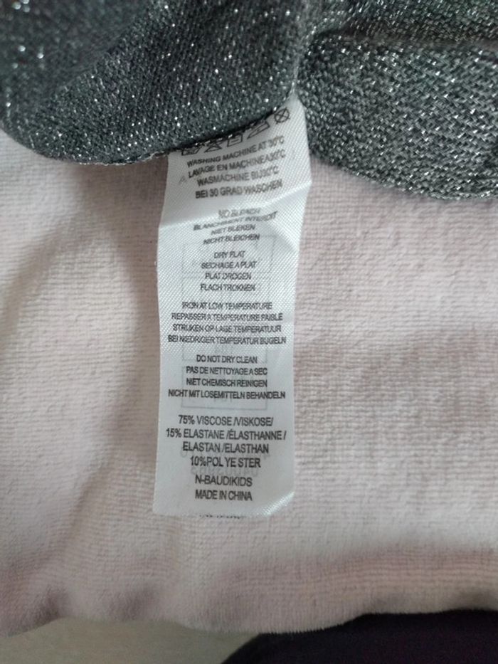 Veste gilet grise brillante fille - photo numéro 6