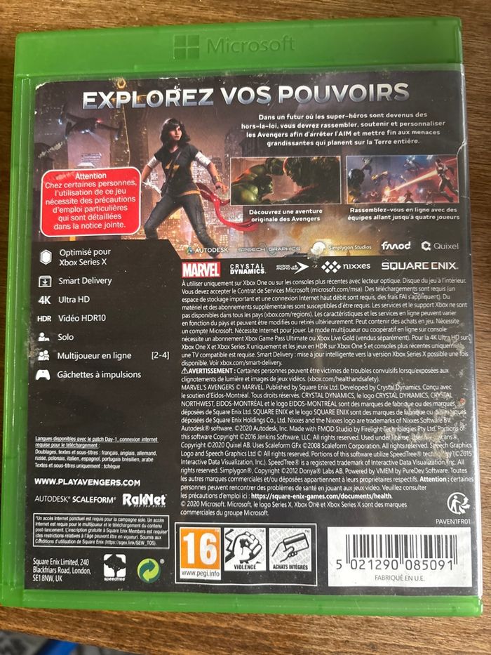 Jeux Xbox séries x et Xbox ONE - photo numéro 2