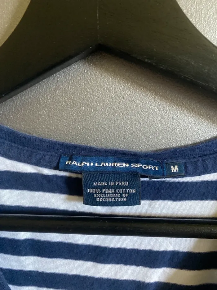 Tee Shirt rayé Col en V Ralph Lauren - photo numéro 2