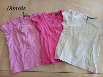 Lot t-shirt 18mois