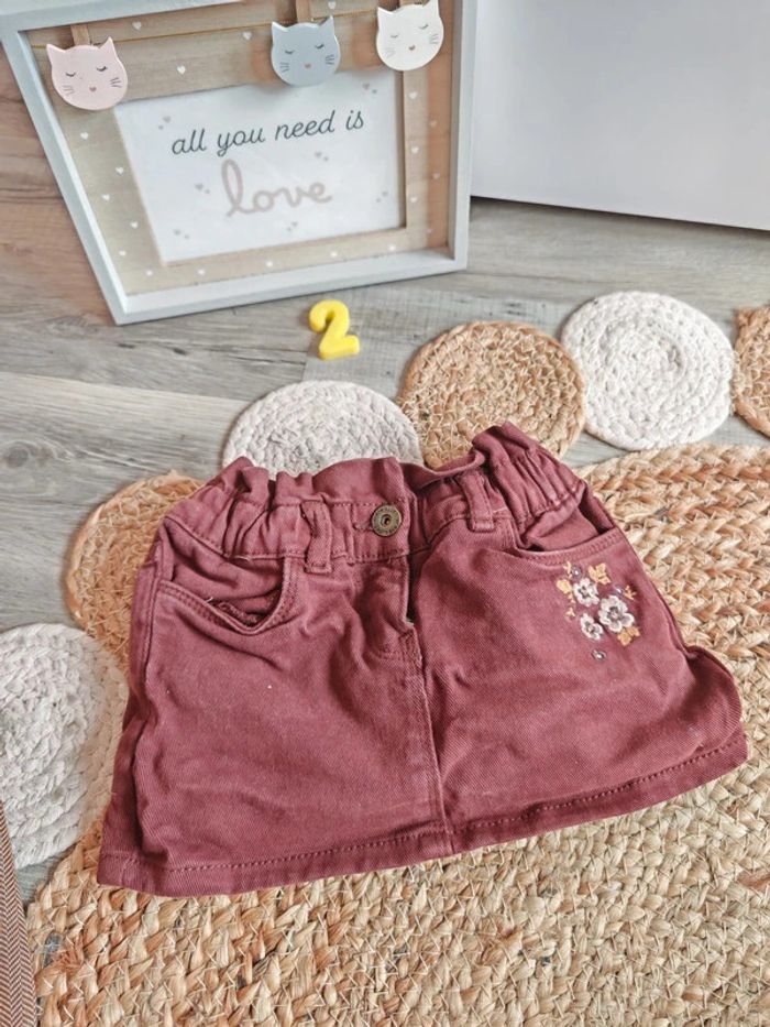 Jupe bordeaux