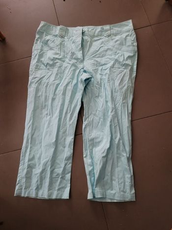 Pantacourt blanche porte taille 48