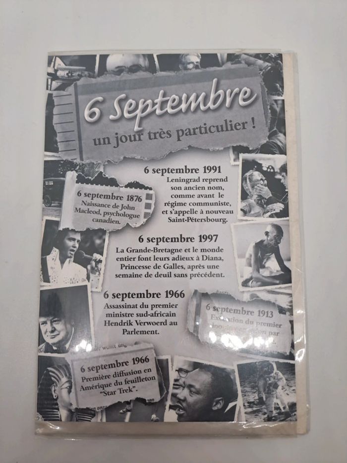 Carte postale avec son enveloppe.
11,5x17cm.
Neuve 6 septembre