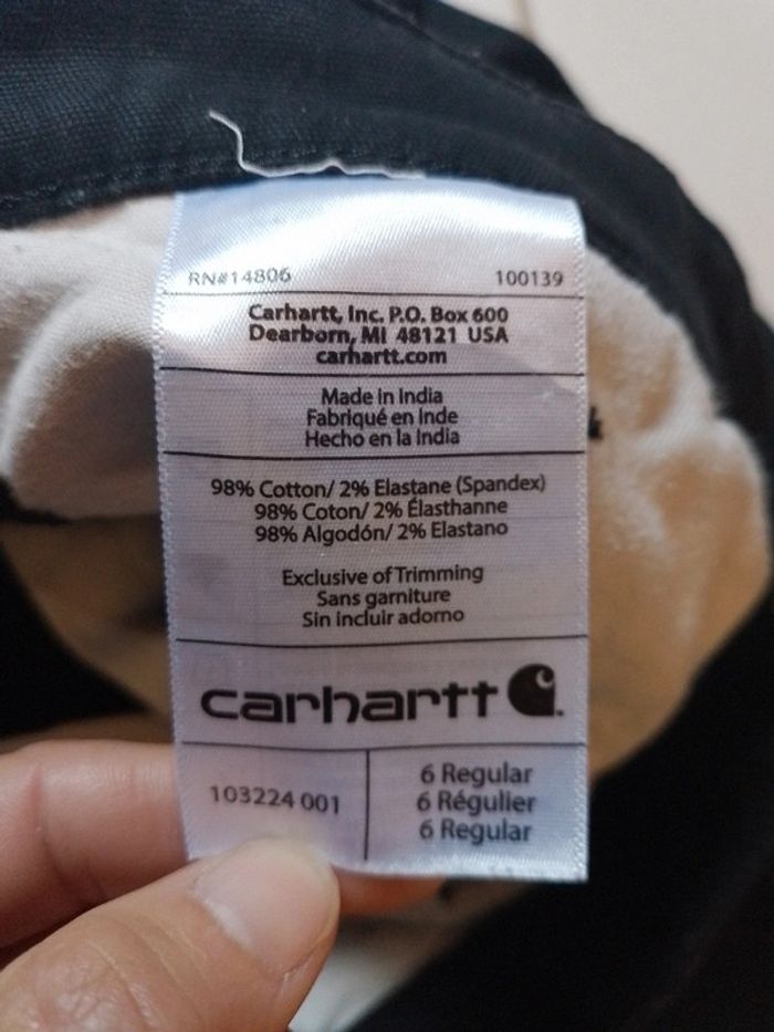 Pantalon femme noir droit Carhartt - photo numéro 17