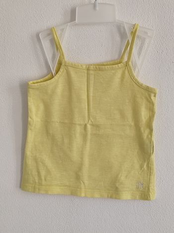 Débardeur bébé fille jaune Orchestra 18 mois – top été léger – très bon état