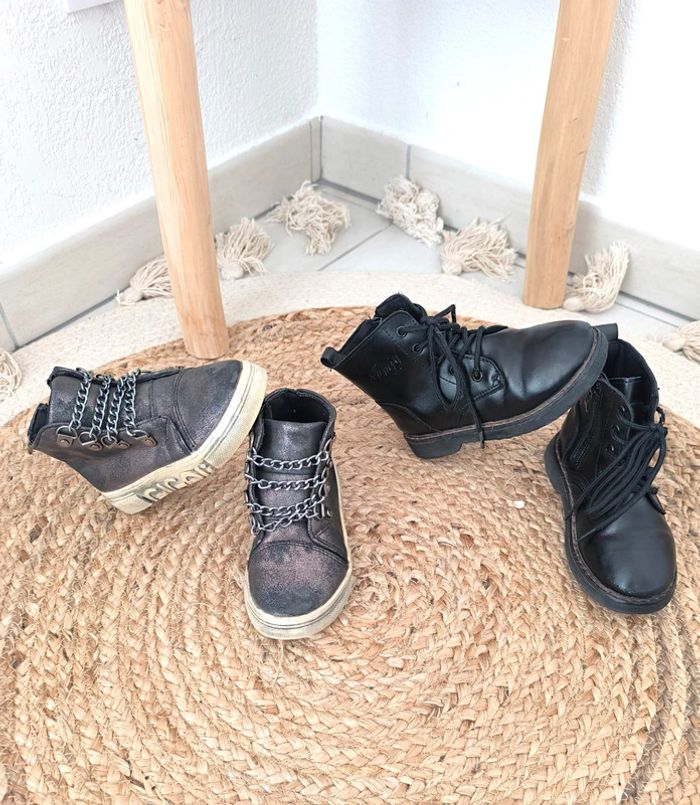 Lot bottines mixtes T.25