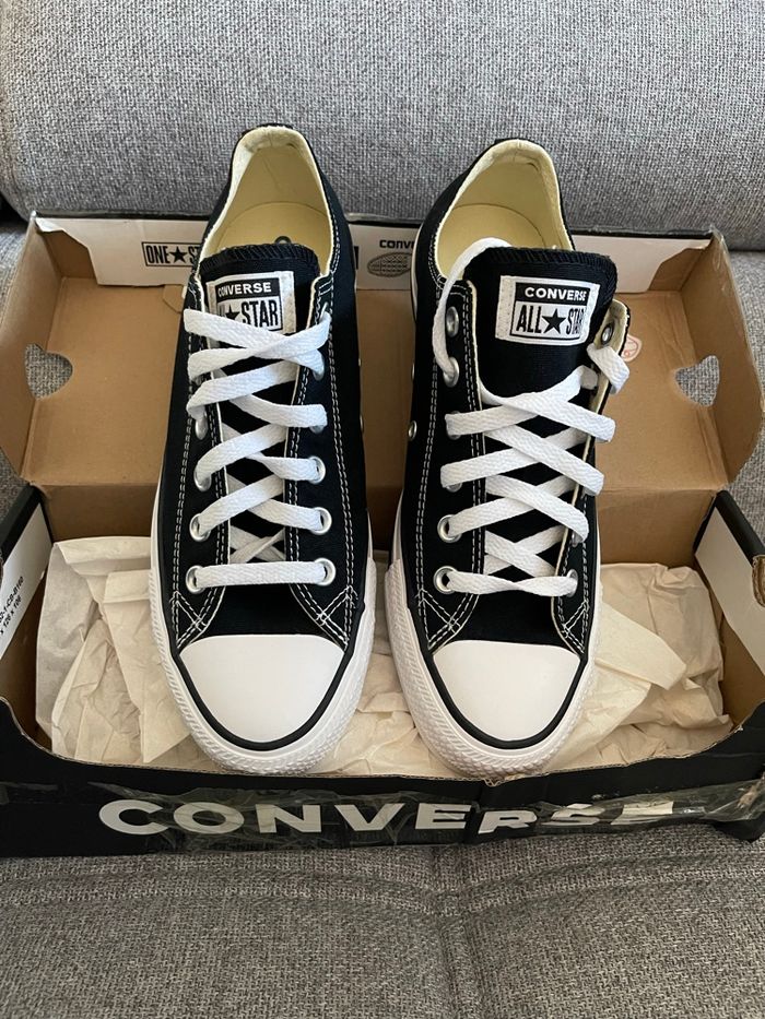 Converse basse noire 39 neuve - photo numéro 7